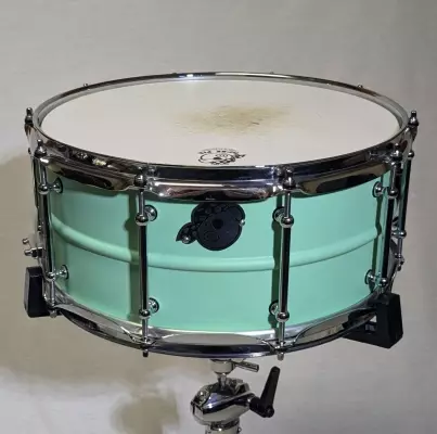 Pork Pie - Aluminum Snare Drum Sea Foam Green 6.5